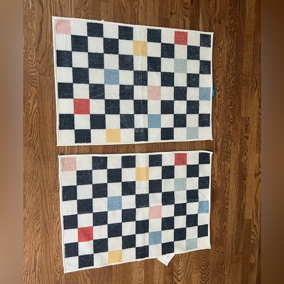 Brand NEW Ruggable Bain Checkered Multicolor Bath Mat COVER ONLY NO PAD 22”x32” - Picture 8 of 10